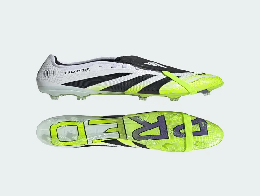 adidas Predator Pro Fold-Over Tongue FG Cloud White Core Black Lucid Lemon (JS4071)