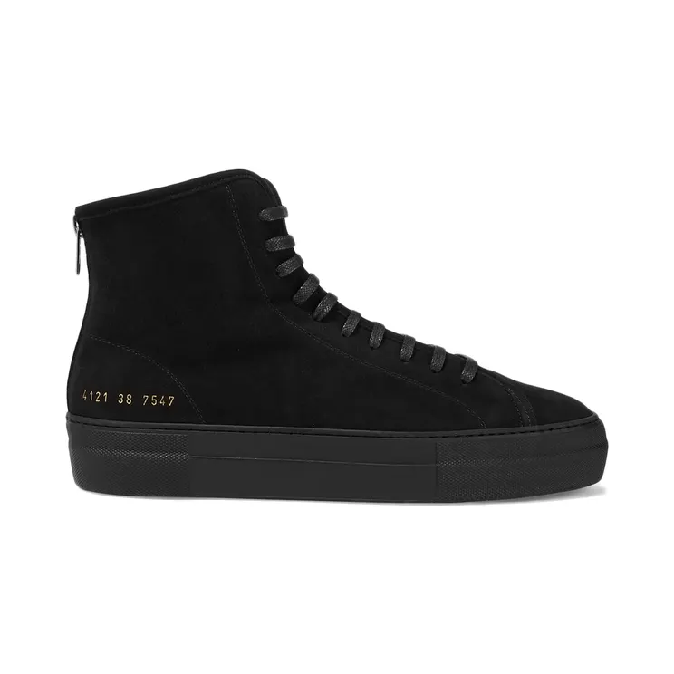 Common Projects Tournament Suede High Black (W)