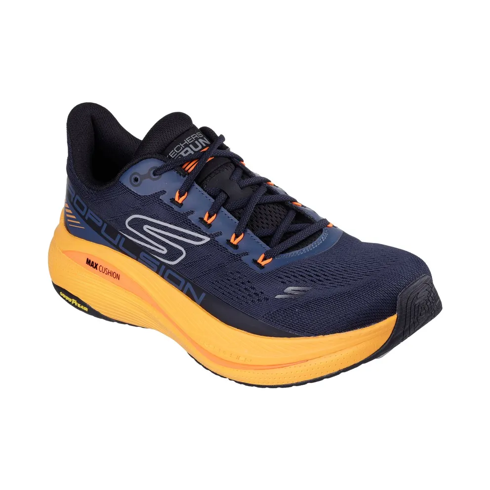 Skechers Max Cushioning Propulsion Sneaker Marine/Orange