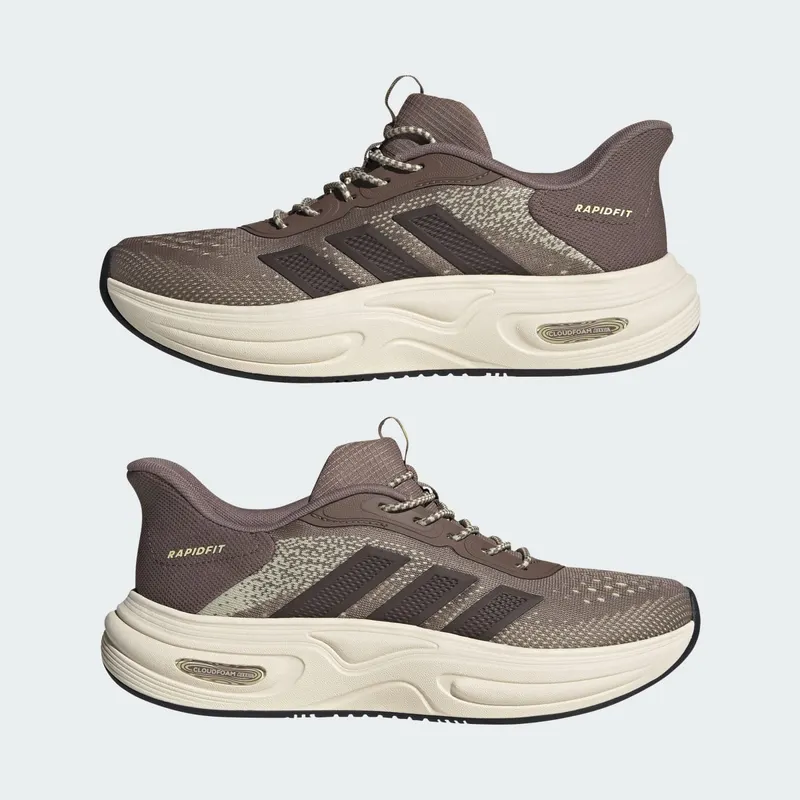 Adidas CLOUDFOAM CUXXION RAPIDFIT Shoes Trace Brown / Dark Brown / Dual Yellow (KI9608)