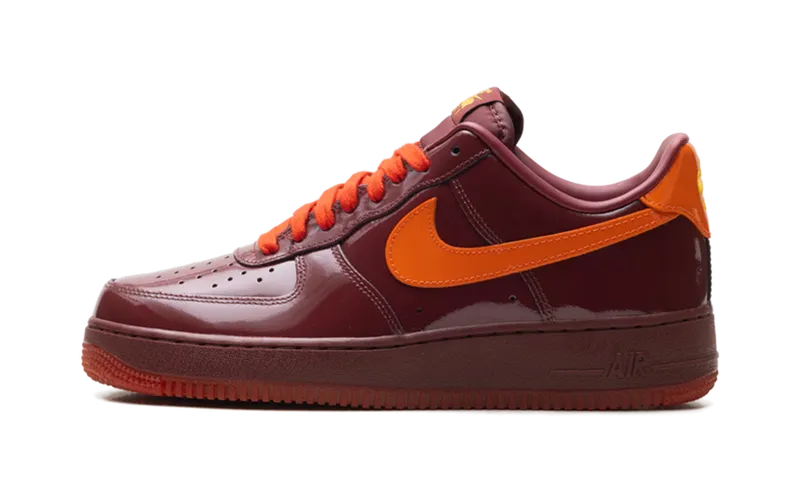 Nike Air Force 1 Low “Patent Leather Dark Team Red Safety Orange” (IO4489-601)
