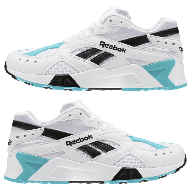 Reebok Aztrek White Solid Teal Black White/Solid Teal-Black (Other Brands Reebok)