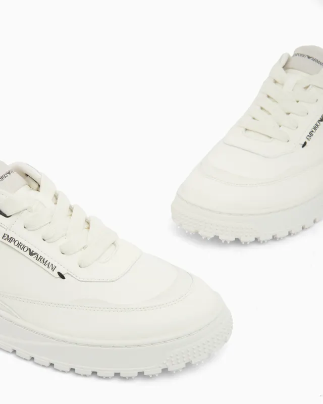 Armani Lace-Up Sneakers With A Textured Rubber Sole (EM006510-AF27353-U0003) (5)