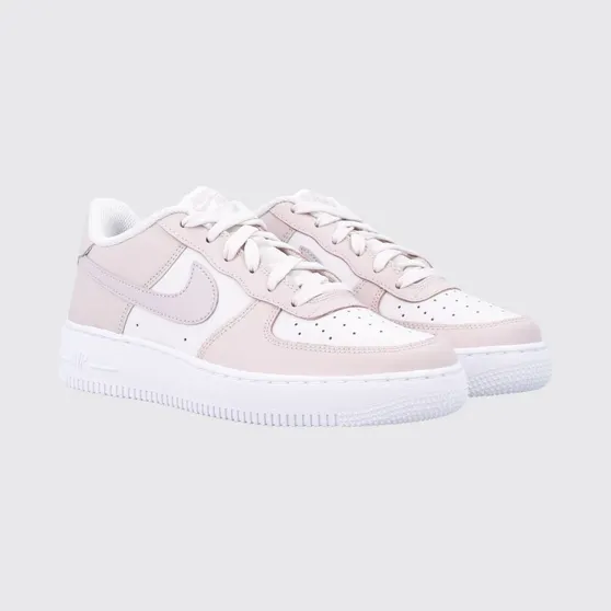 Nike Air Force 1 Boy’s Leather Sneakers with Swoosh Logo Pink (IO7958002)