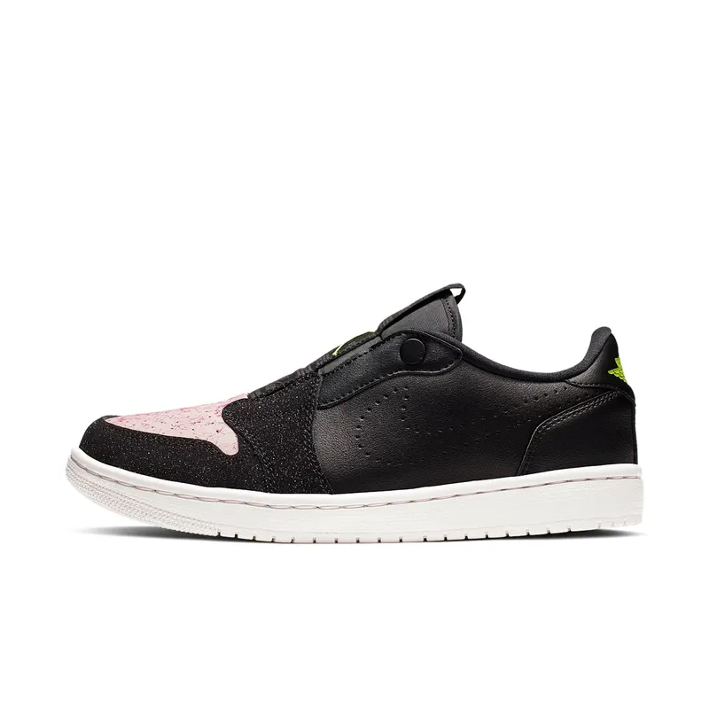 Jordan 1 Retro Low Slip Black Silt Red (W) Black/Volt-Phantom-Silt Red-Rush Maroon (AV3918-002)