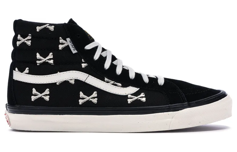 Vans WTAPS x OG Sk8-Hi LX ‘Bones’ Black/White (VN0003T0KBC)