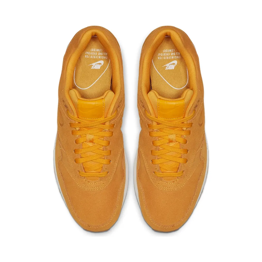 Nike Air Max 1 PRM University Gold Suede (Women’s) – “Yellow / White” (454746-702)