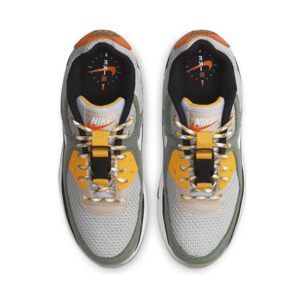 Nike Air Max 90 Buckle Spiral Sage (GS) Spiral Sage/Black-University Gold-White (DC2529-300)