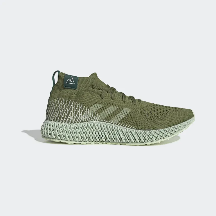 Adidas Pharrell Williams x 4D Runner ‘Olive’ White Tint/Core Green (FV6334)