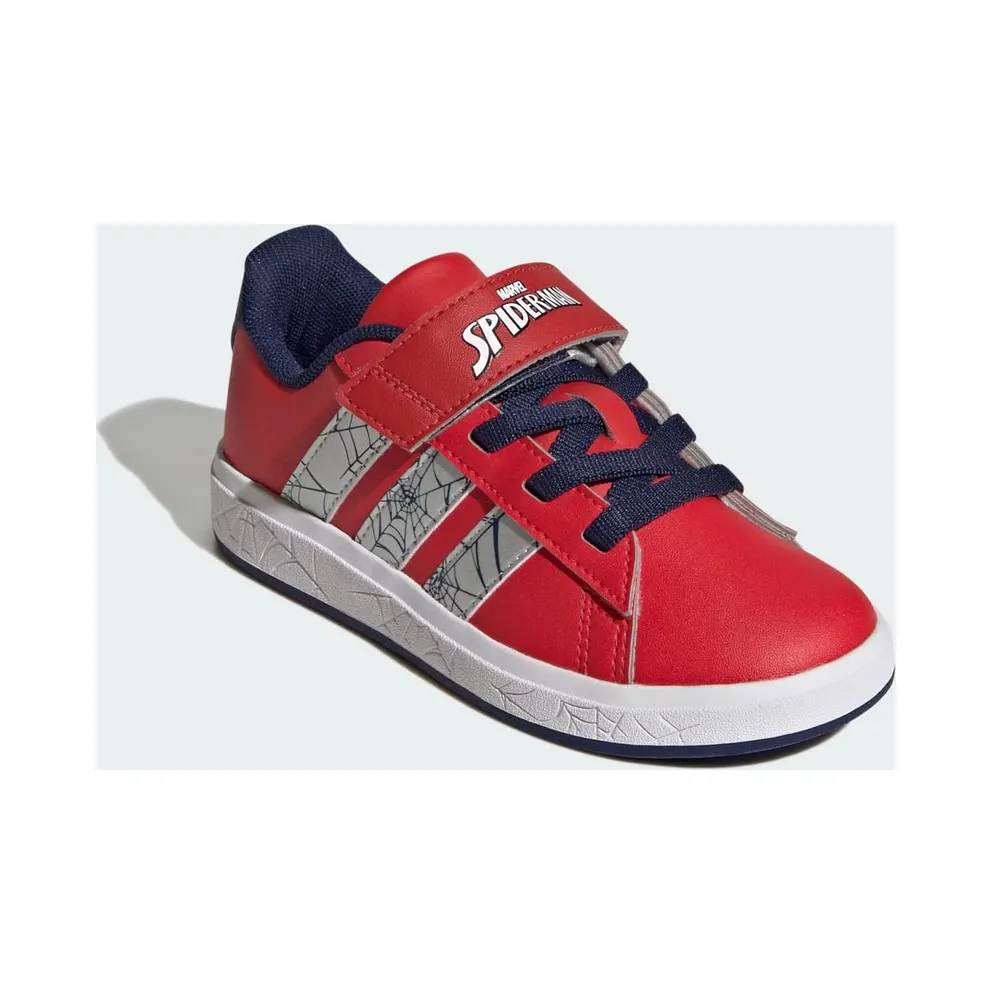 Adidas ADIDAS MARVEL SPIDER-MAN GRAND COURT Shoes KIDS Pure Ruby / Silver Metallic / Dark Blue (KI9123)