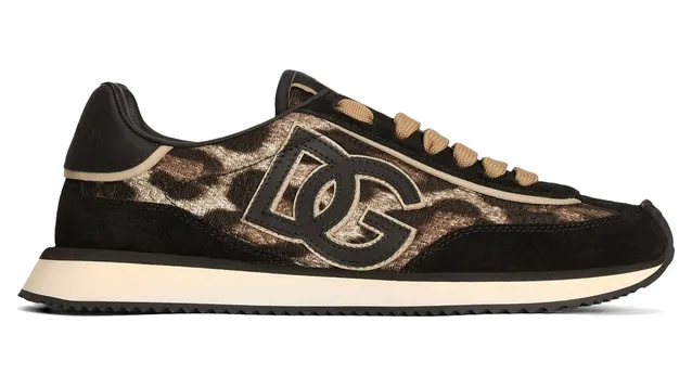 Dolce & Gabbana Leo-print Fabric DG Cushion “Brown/Black” (CK2288 A3L89 HY13M)