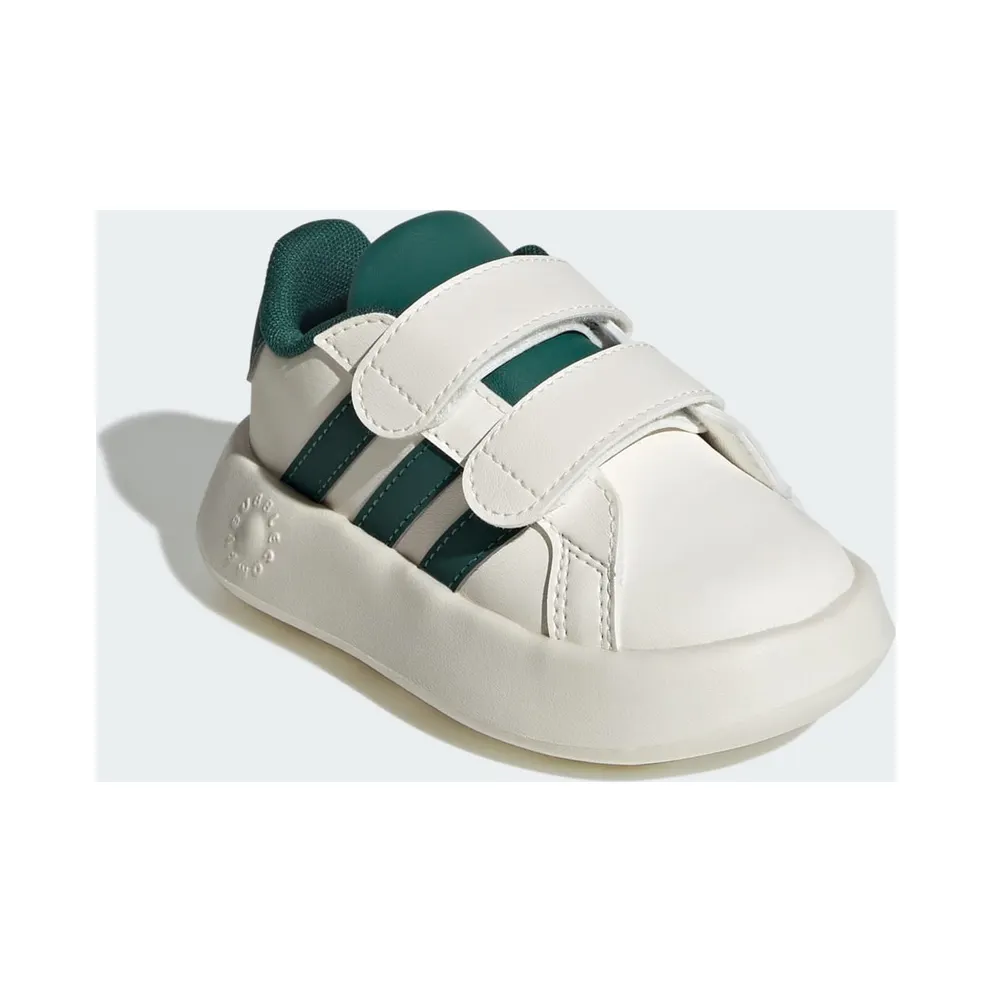 Adidas Grand Court 2.0 Kids Off White / Collegiate Green / Core Black (JQ7996)