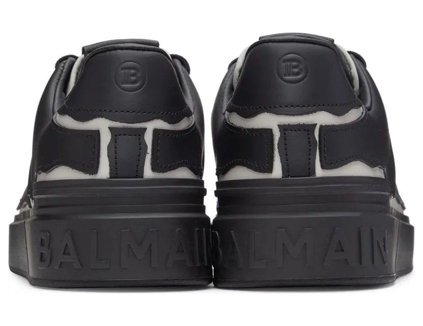 Balmain Black & White B-Court Sneakers (XM0VI288LRBL) (2)