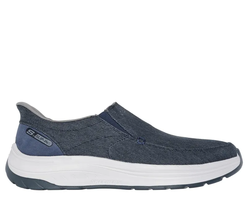 Skechers Slip-ins Relaxed Fit: Decklan – Gulliver Laars CM Marine, Size 40, Vegan (205356NVY)