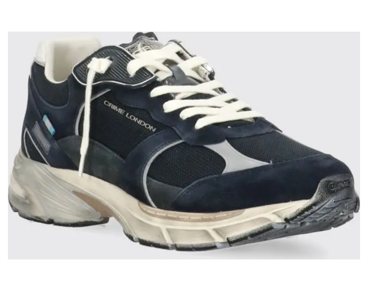 Crime Fugitive 9094 Suede and Mesh Blue (19400PP840)