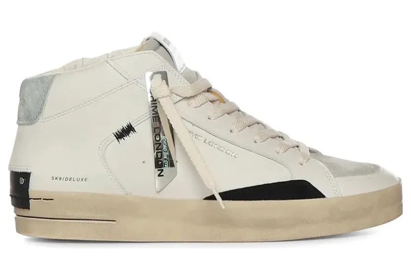 Crime London SK8 leren – Beige (14151PP7BWHITE)