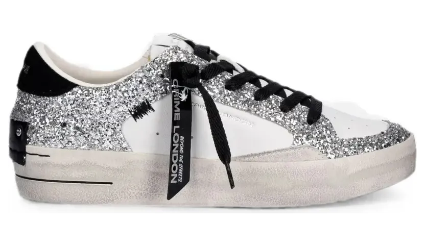 Crime London verfraaid with glitter – White (25117II8)