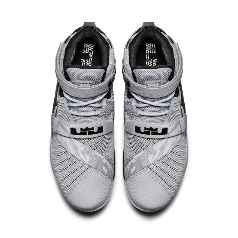 LeBron Soldier 9 Wolf Grey/Black-White (749490-010)