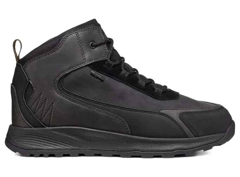 Geox Terrestre B leren sneakers – Zwart (U46EZB0MEEK)