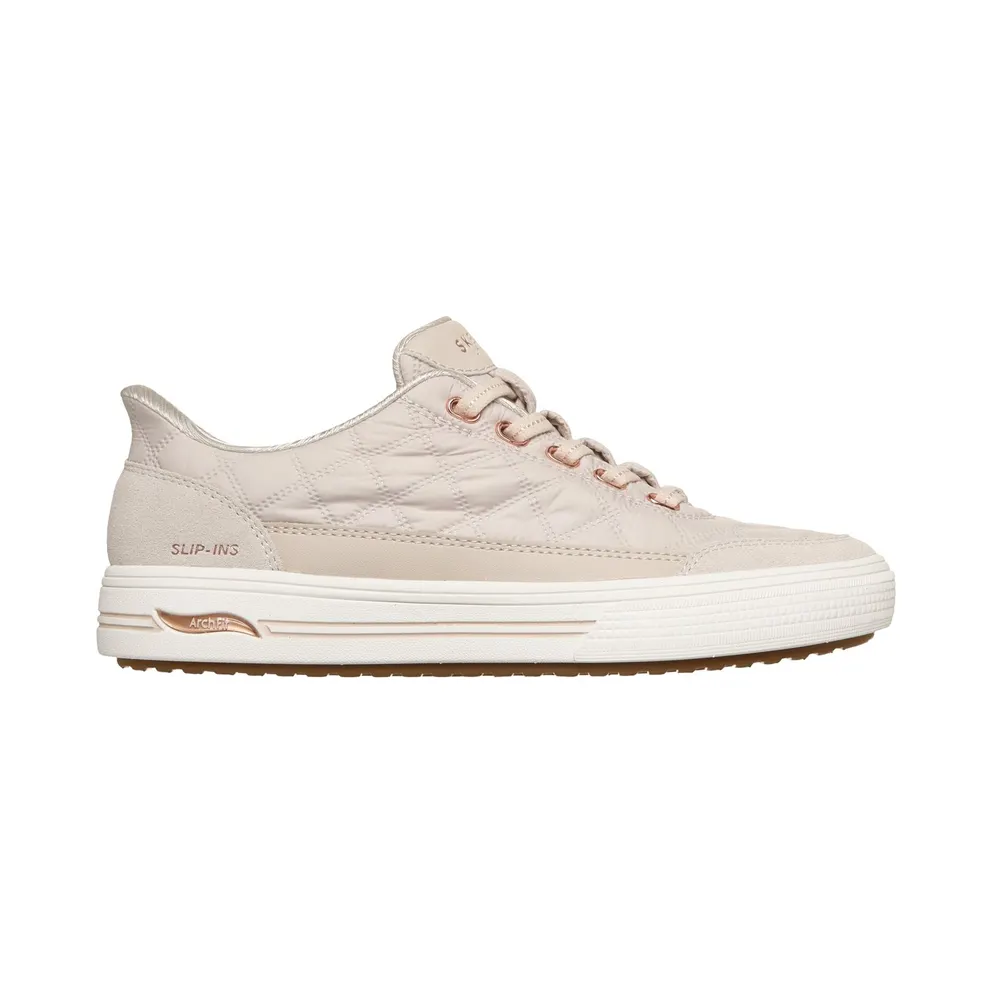 Skechers Slip-ins: Arch Fit Arcade – Cozy Fit Cuddle Steps Sneaker Gebroken Weiß
