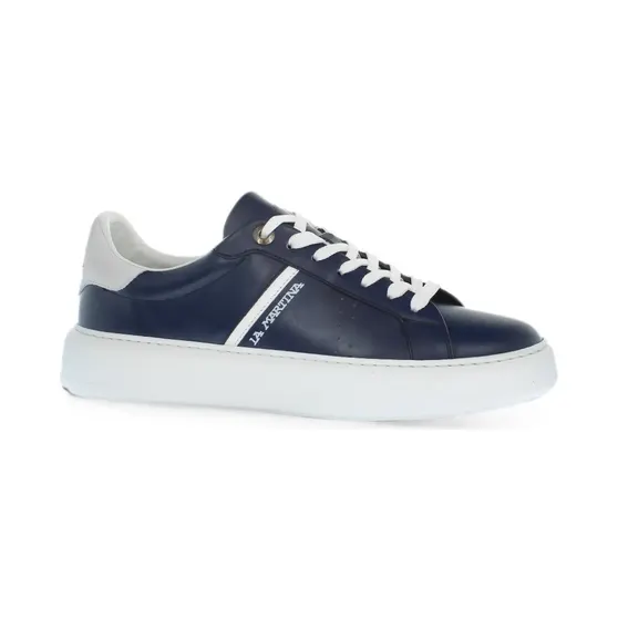La Martina met logoprint “Blue” (LFM2510033010)