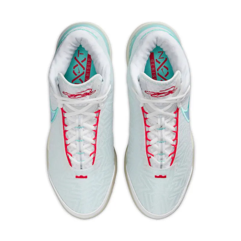 Nike LeBron NXXT Genisus White Aurora Green Siren Red Aegean Storm (HF0712-101)