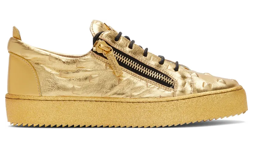 Giuseppe Zanotti Gold Pyramid Frankie Sneakers (RM20059-92334)