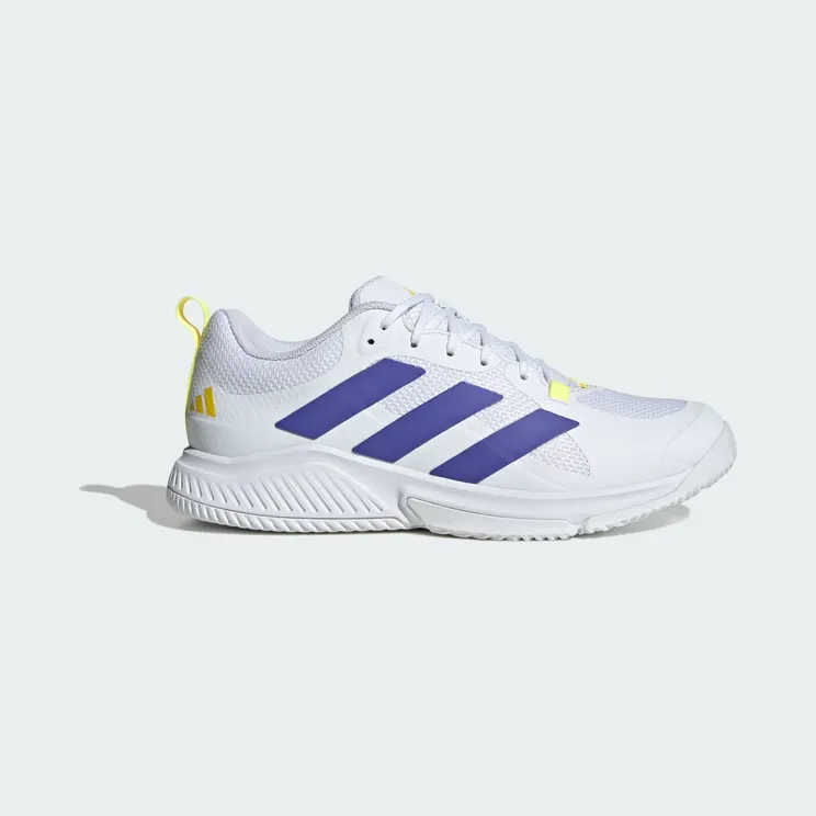 adidas Court Team Bounce 2.0 “Cloud White / Solar Purple / Solar Lemon” (KJ9649)