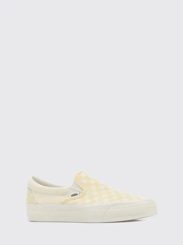 Vans LX Classic Slip-On 98 Check Canvas Sneakers Yellow (VN000D9PFLR)