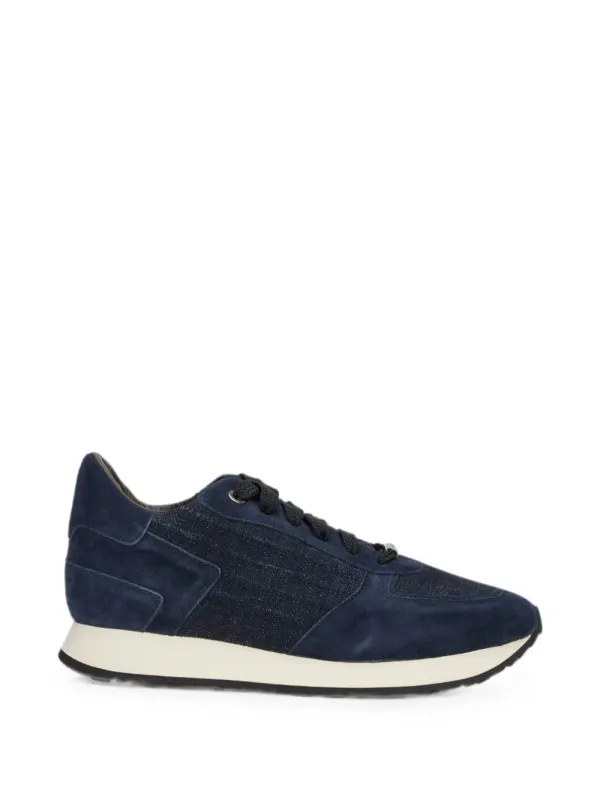 Moorer Denim with suède vlakken – Blue (BALLAP5J)
