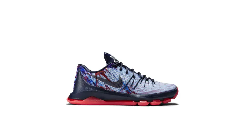 Nike KD 8 Independence Day Soar/Midnight Navy-Bright Crimson-White (749375-446)