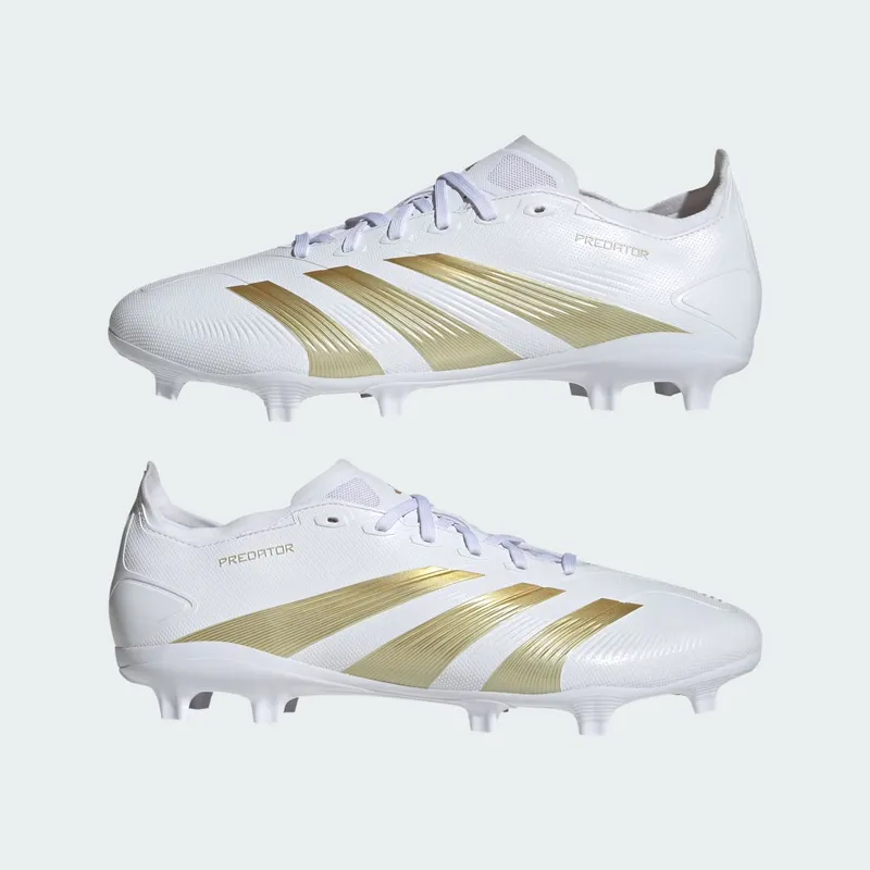 Adidas Predator League FG “Cloud White Gold Metallic Sandy Beige Met” (IF6346)