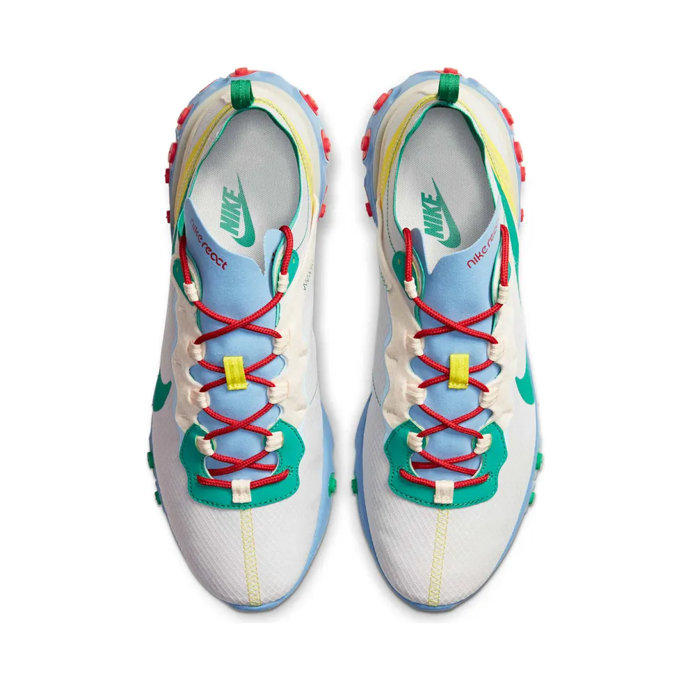 Nike React Element 55 Guava Ice Vast Grey Lucid Green Guava Ice/Vast Grey-University Red-Lucid Green (CT1142-800)
