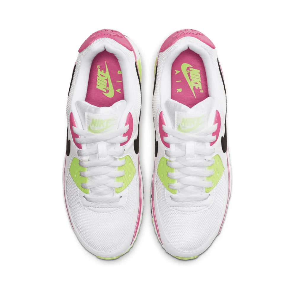 Nike Air Max 90 Watermelon (W) White/Black-Pink Blast-Ghost Green (CT1030-100)
