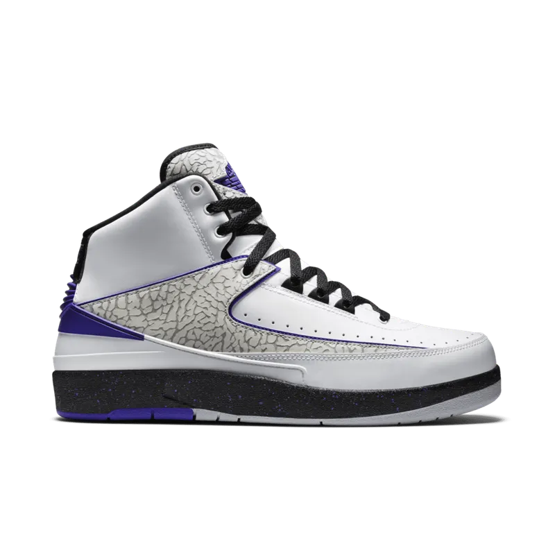 Jordan 2 Retro Dark Concord White/Concord-Black (385475-153)