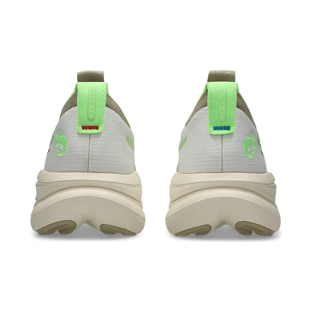 ASICS GEL-NIMBUS 28 x NADIA BATTOCLETTI “Cream / Illuminate Green” (1012C055-100)