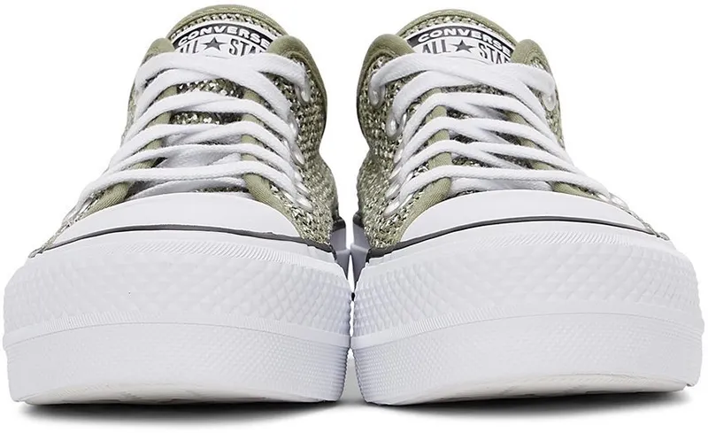 Converse Ademende Platform Chuck Taylor All Star Low Top Light Field Surplus/white (570791C)