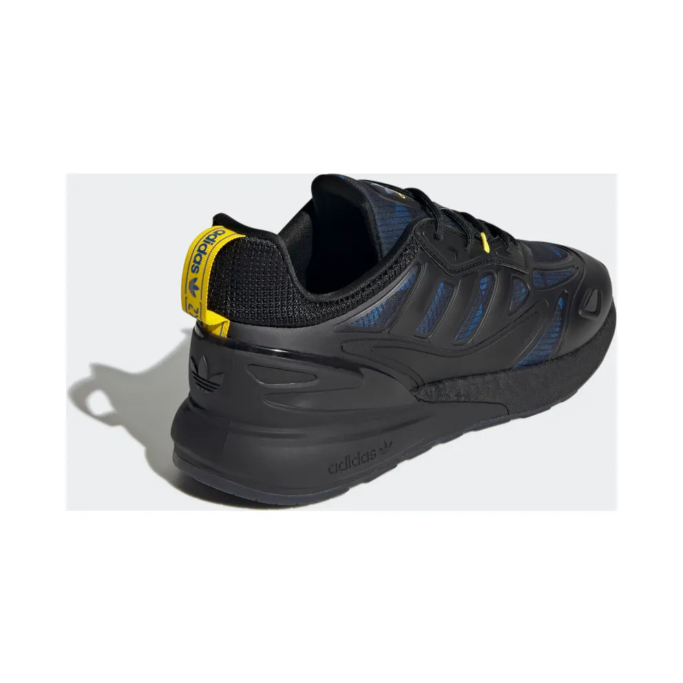 adidas Manchester United ZX 2K Boost 2.0 Core Black / Glow Blue / Yellow (GY3514)