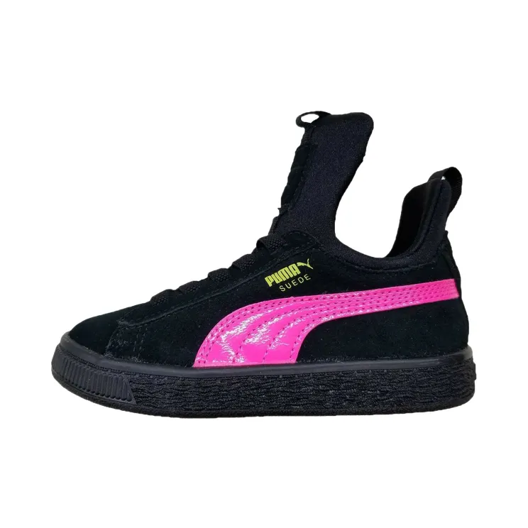 Puma Suede Fierce Patent Blockacps PS “BLACK/K.PINK-S.SPRING” (367357-01)