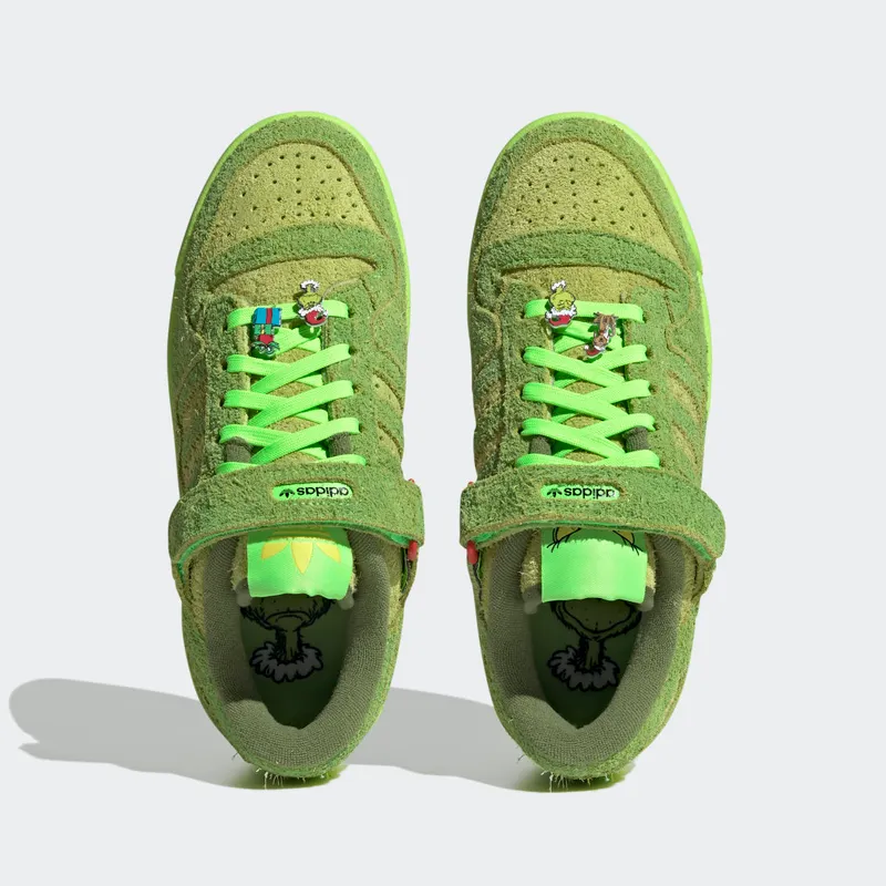 adidas Forum Low The Grinch Solar Slime / Solar Green / Red (ID4315)