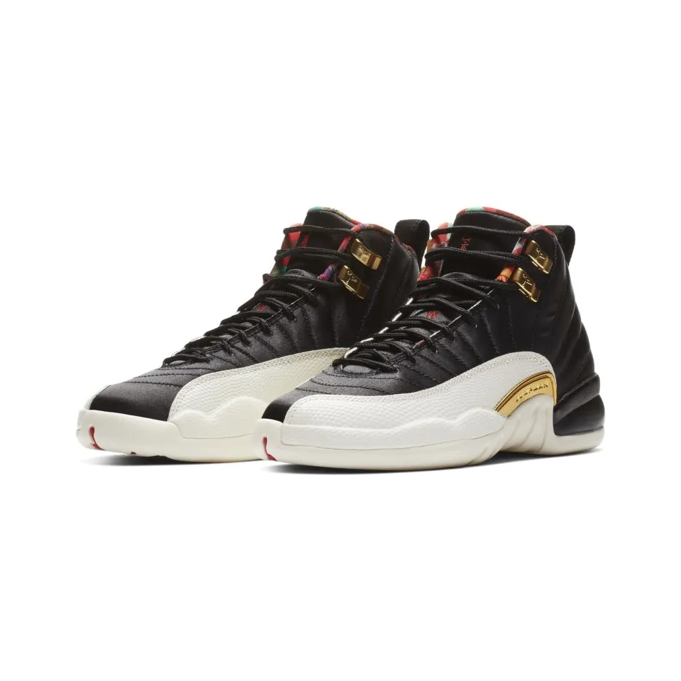 Jordan 12 Retro Chinese New Year 2019 (GS) Black/True Red-Sail-Metallic Gold (BQ6497-006)