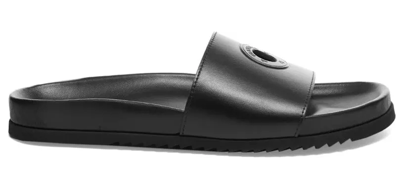 Burberry x Pop Trading Company Melroy Leather Slide Black (8056177)