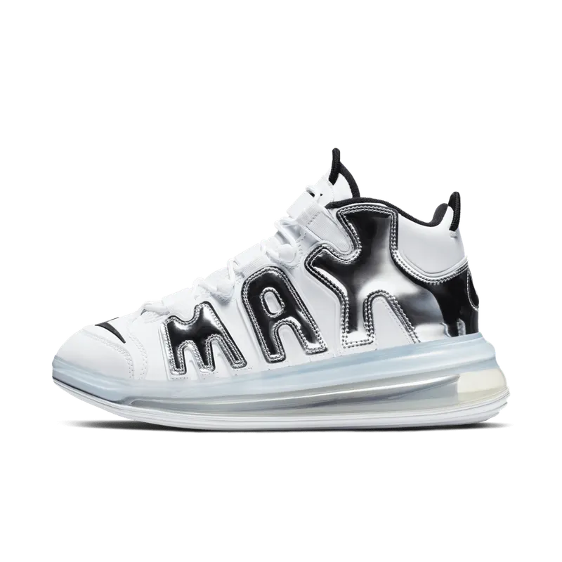 Nike Air More Uptempo 720 White Metallic Silver White/Metallic Silver-Black (BQ7668-100)