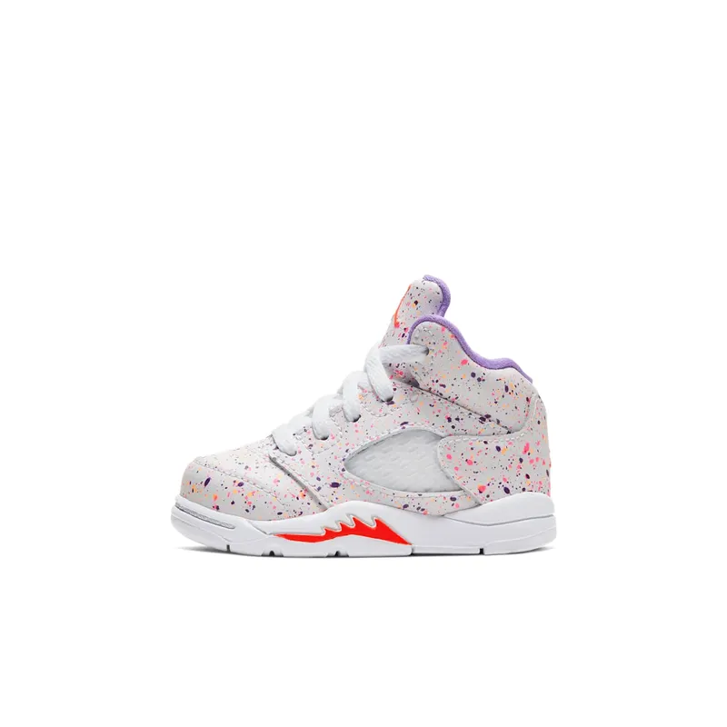 Jordan 5 Retro Easter (2020) (TD) White/Laser Crimson-Voltage Purple (CT1700-100)