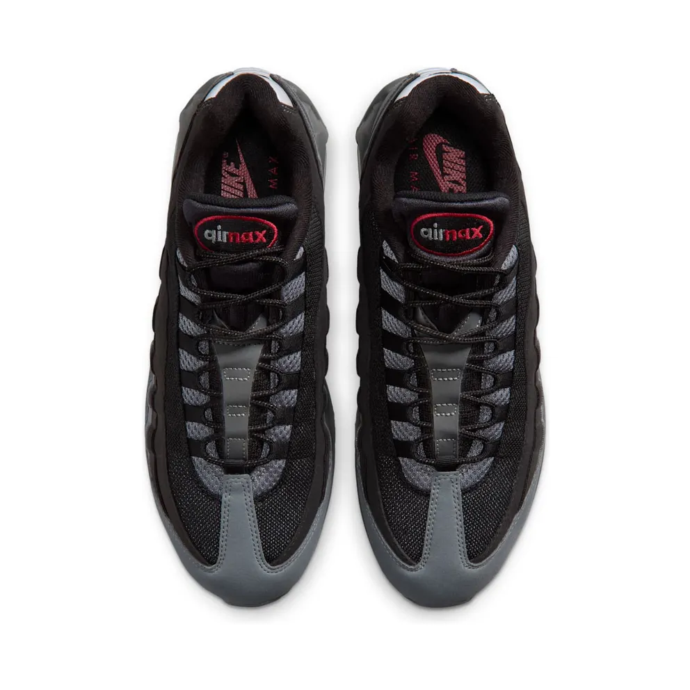 Nike Air Max 95 – “Black / Smoke Grey / Dark Smoke Grey / Tough Red” (HM4740-015)