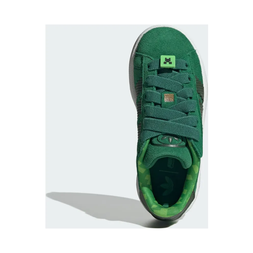 Adidas Campus 00s Comfort Closure Elastic Lace X Minecraft Kids Green / Core Black / Gum (JS3788)