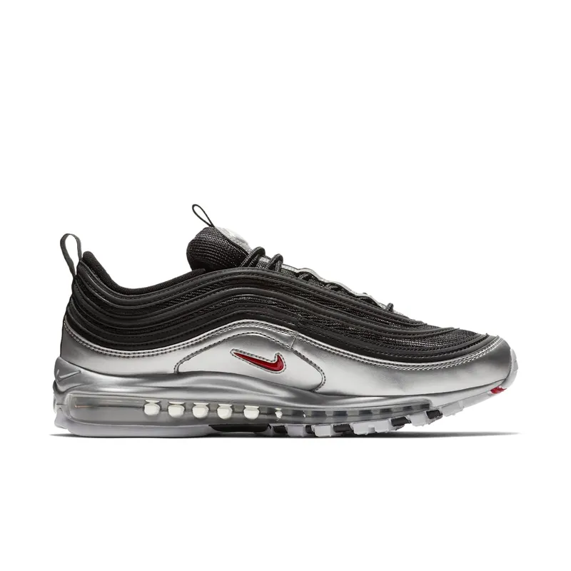 Nike Air Max 97 Silver Black Black/Varsity Red-Metallic Silver-White (AT5458-001)