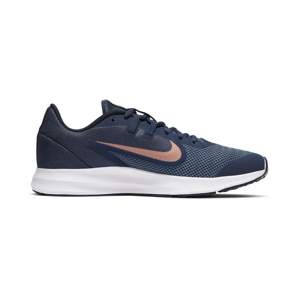 Nike Downshifter 9 Blue “Midnight Navy / Dark Obsidian / Metallic Red Bronze” (AR4135-403)