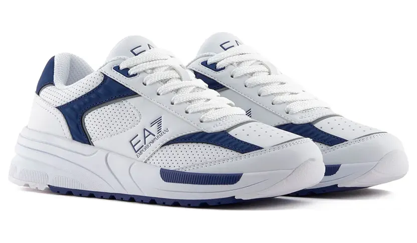 Ea7 Emporio Armani sneaker White / Deep Cobalt (7X000360AF19082MZ1717)