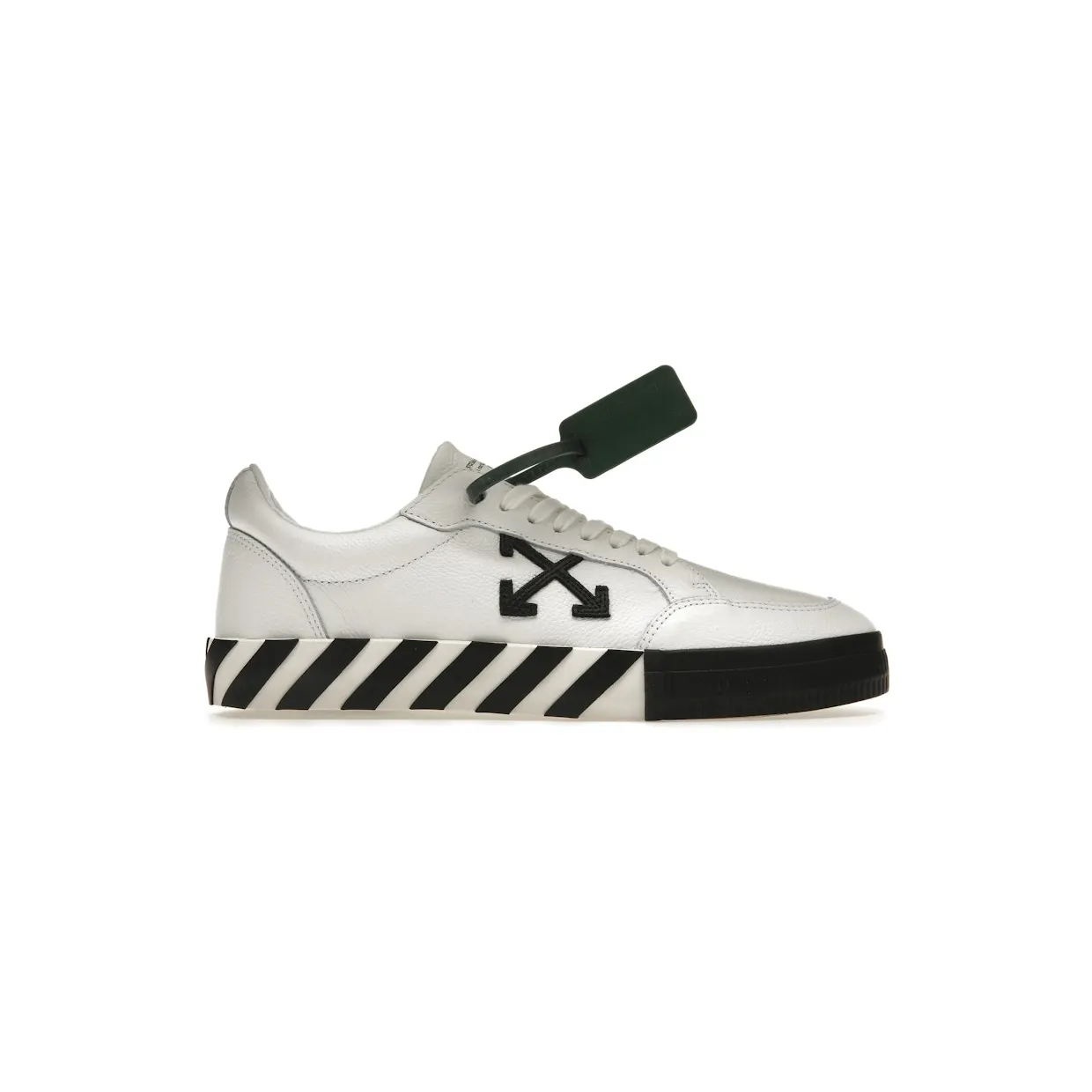 OFF-WHITE Vulc Low Leather White Black SS22 (OMIA085C99LEA0010110)